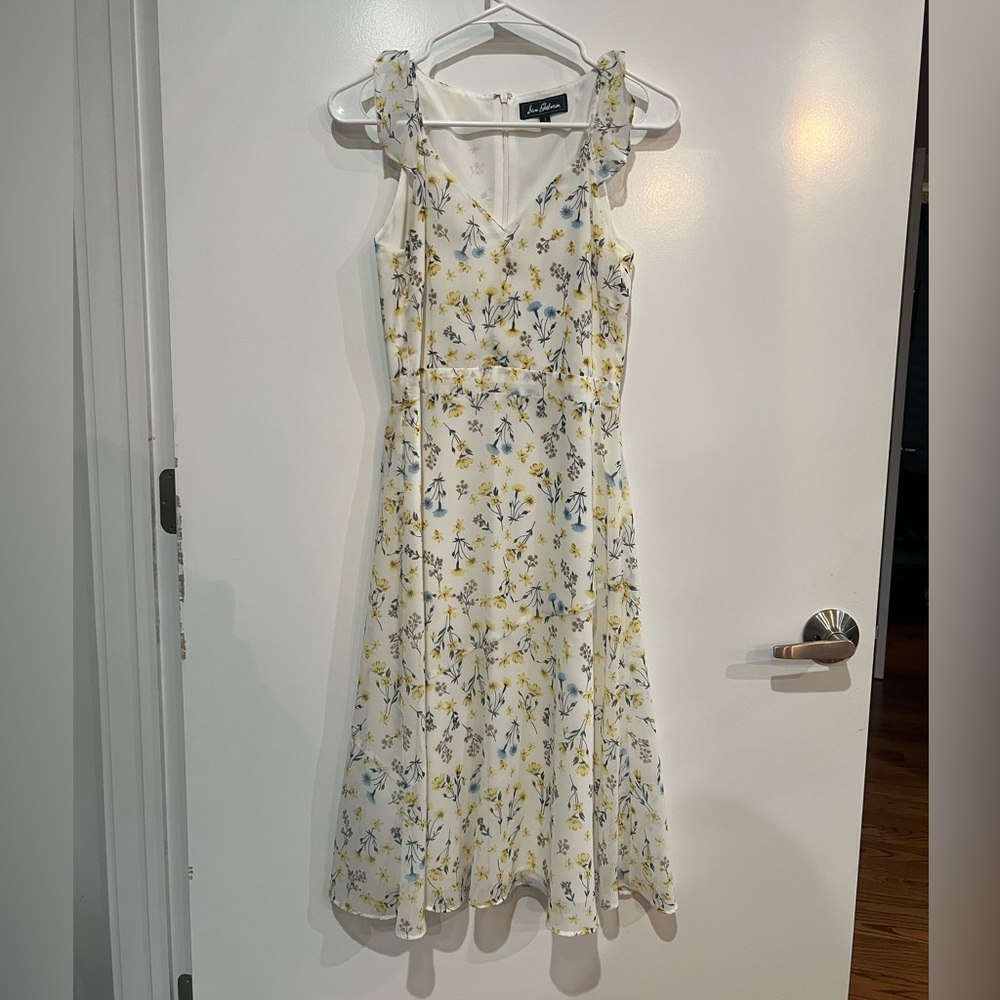 Sam Edelman White Floral Midi Dress - Picture 2 of 6